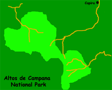Altos de Campana National Park Map